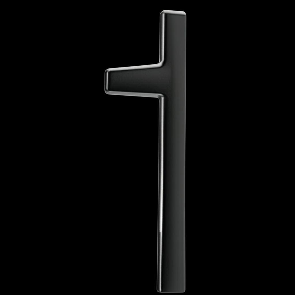 دستگیره کابینت مدل T-bar مشکی